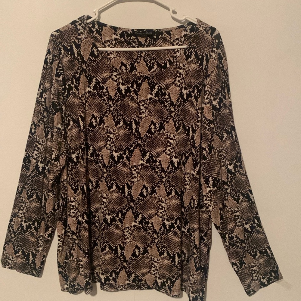 Mario Serrano Italy Snake Print Blouse NWOT